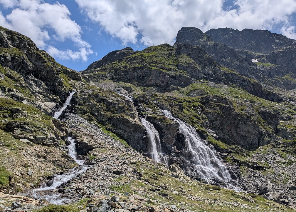Le Rau de Mercier, juste avant le col de la Pra.